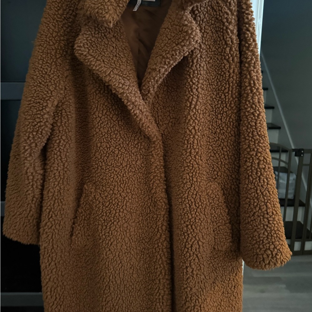 Bcbgeneration Warm Brown Teddy Jacket - image 1
